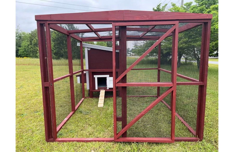 Wooden 8 Ft. Chicken Run (8’W X 8’L X 6’3”H)
