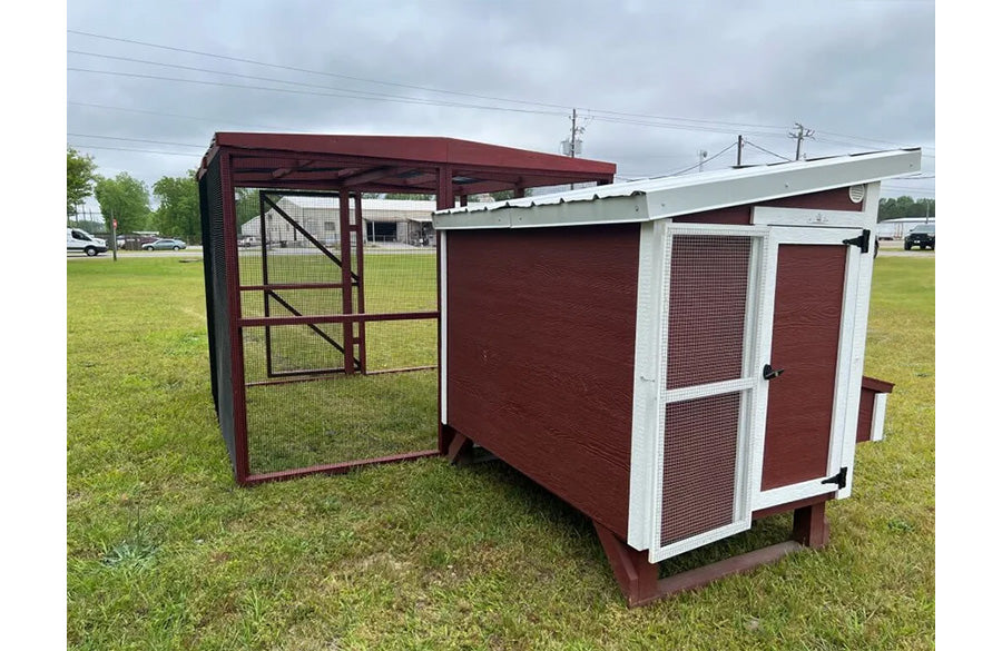 Wooden 16 Ft. Chicken Run (8’W X 16’L X 6’3”H)