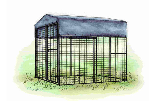 Tarp for Walk-In 8 ft. Chicken Run (6'6"W x 7'6"L x 6'3"H)